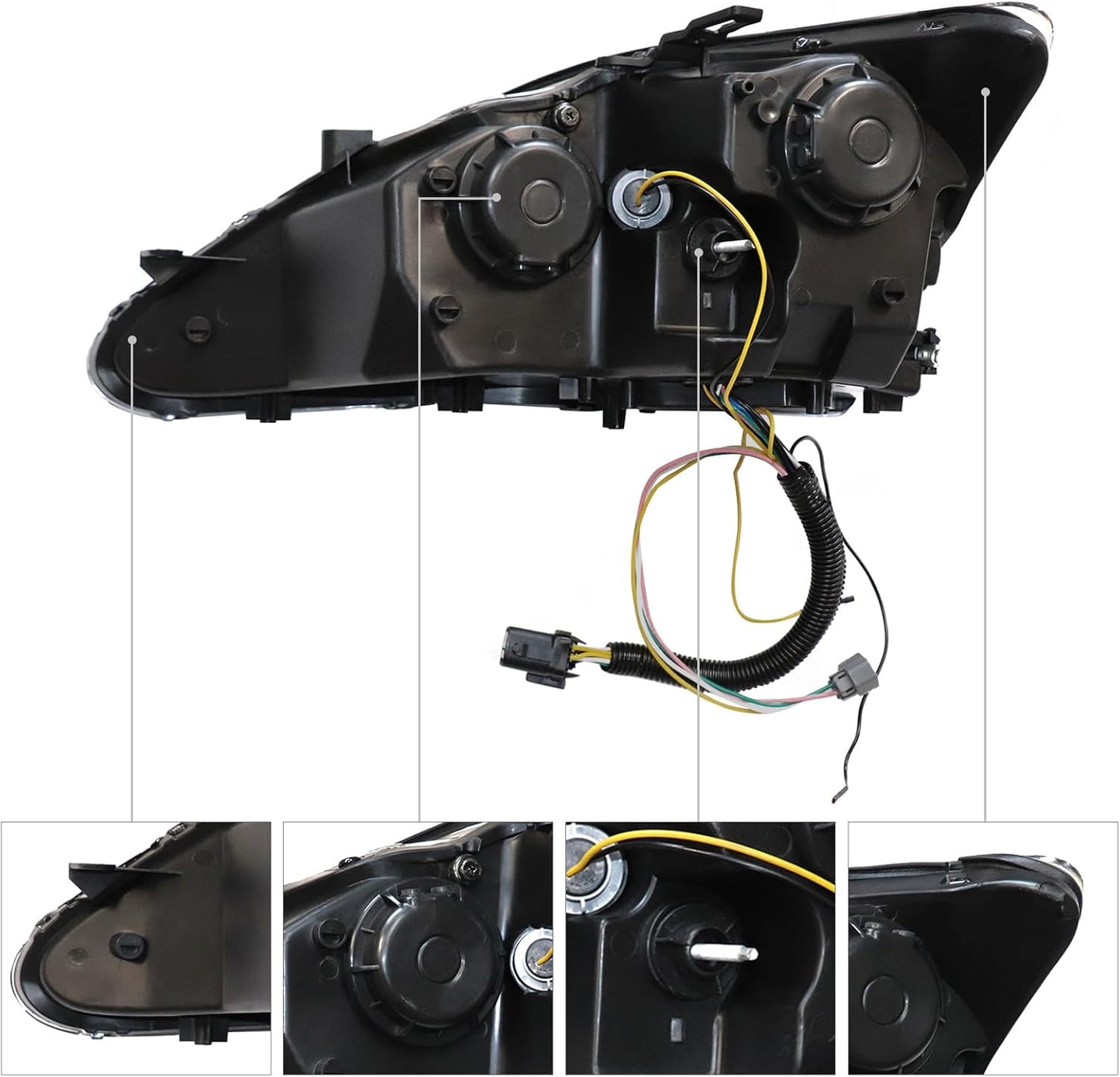 2011-2013 Lexus IS250/IS300/IS350 - Headlight Assembly - Right & Left - LED