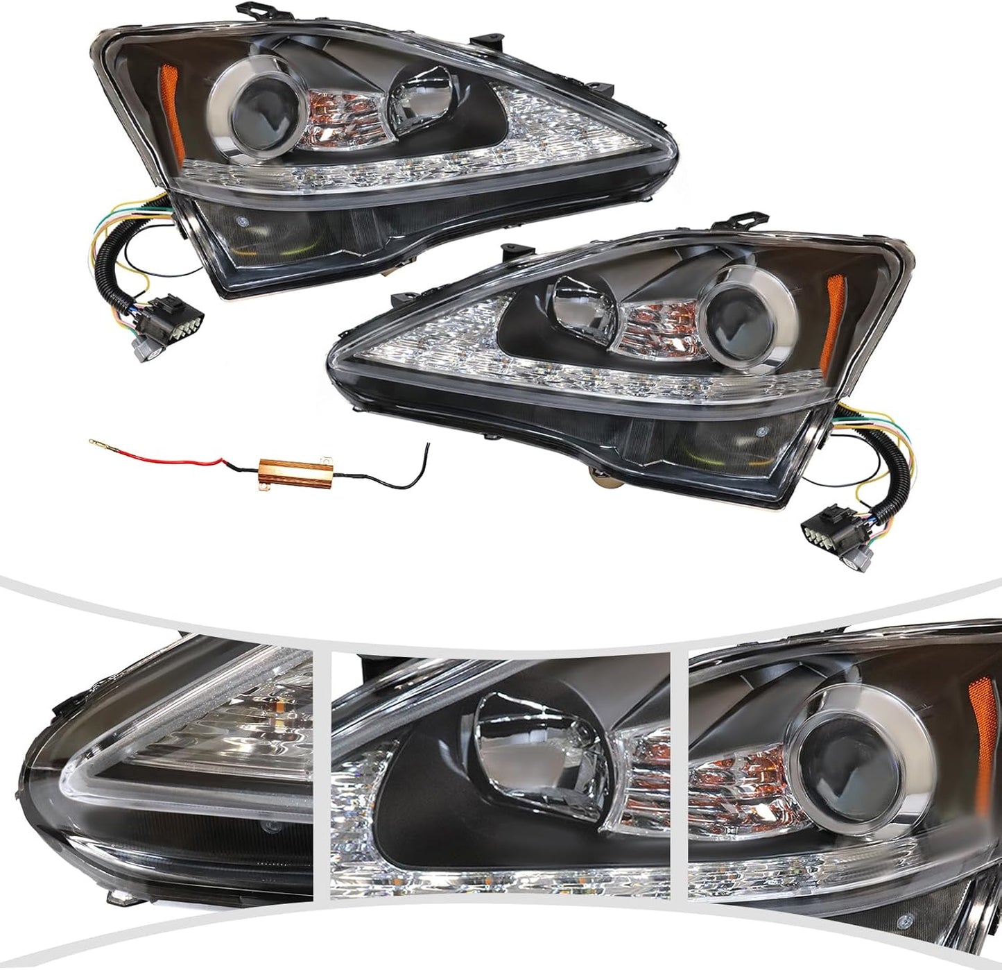 2011-2013 Lexus IS250/IS300/IS350 - Headlight Assembly - Right & Left - LED